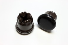 1-1/2 in. Slip-On Furniture Sliders with Sleeve (48) - Brown ET-236-48PC